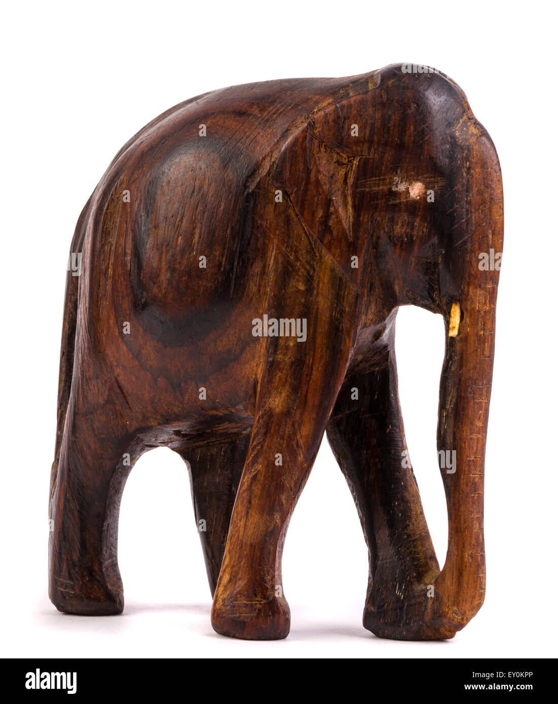 Wooden elephant figurine from Thailand Stock Photo Alamy
