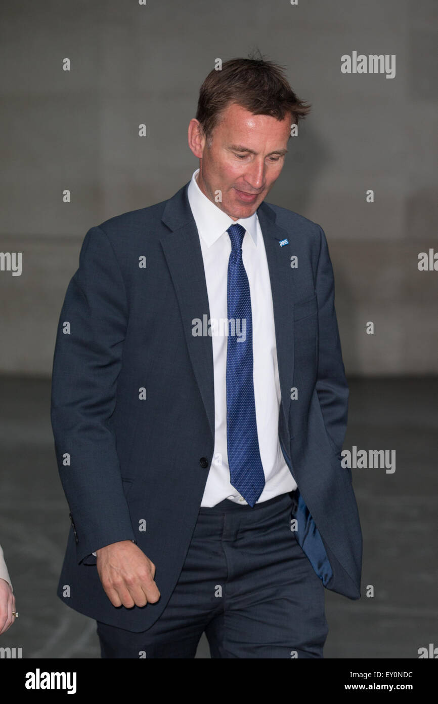 Secretary of State for Health Jeremy Hunt leaving the BBC Studios ...
