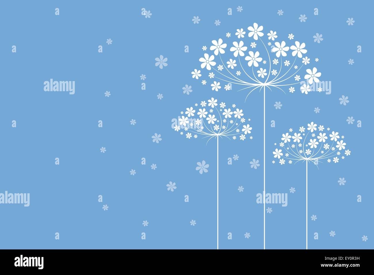 blue abstract flowers Stock Vector Image & Art - Alamy