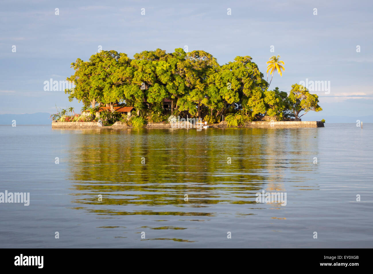 Inhabited Island at Islets of Granada, Nicaragua Stock Photo