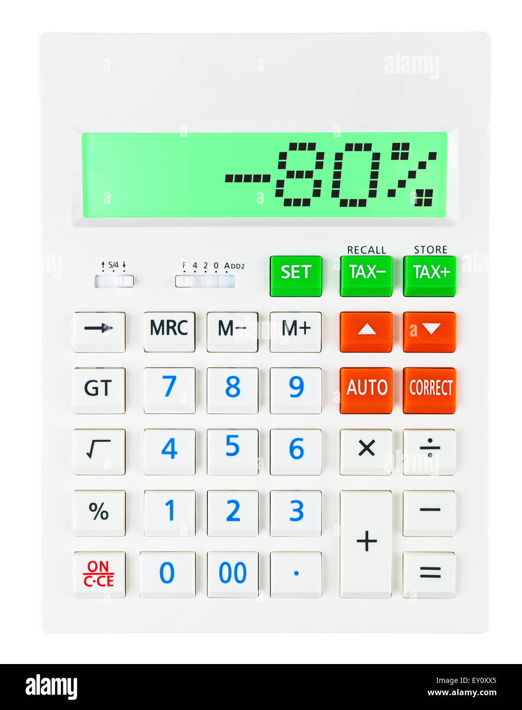 Calculator with 80 Stock Photo Alamy