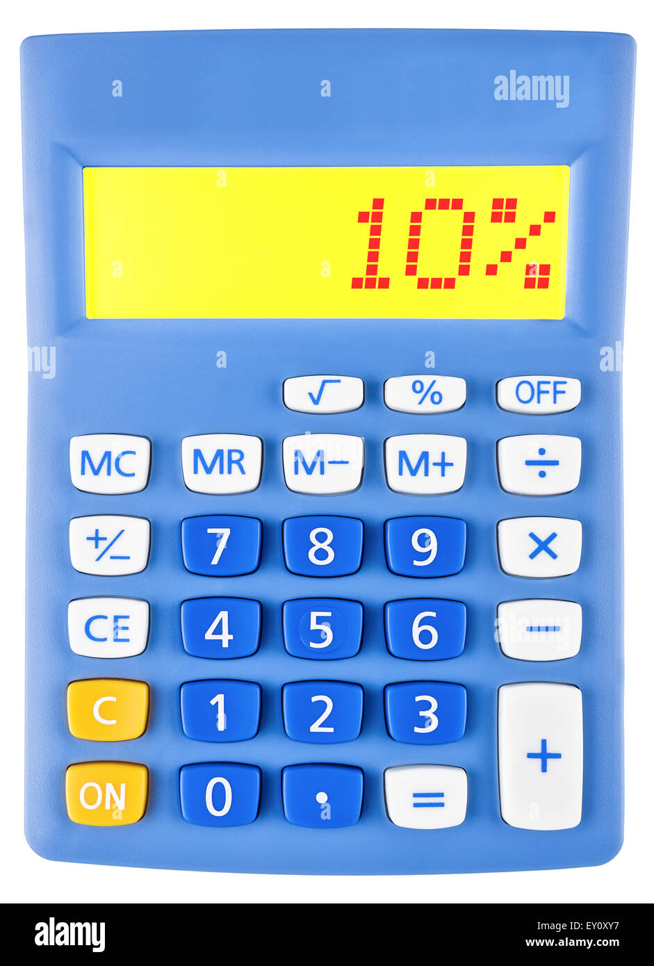 Calculator with 10 Stock Photo