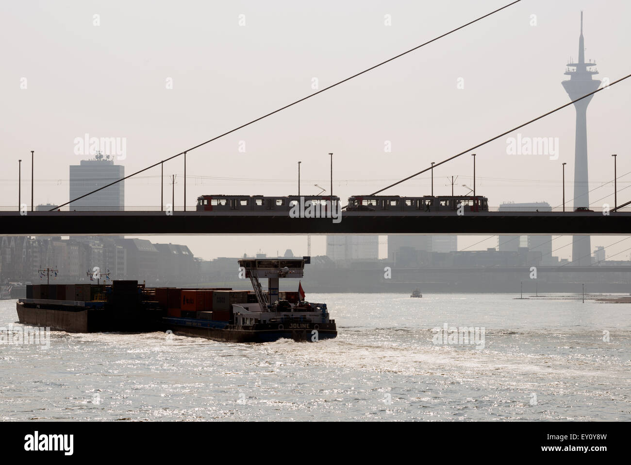 Media Harbour close to the river Rhine, Dusseldorf, Germany. Stock Photo