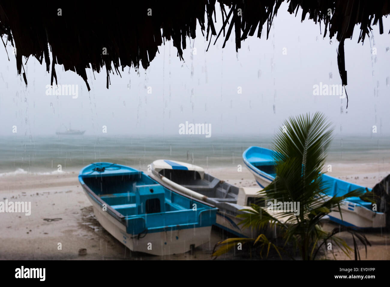 Tropical storm at Big Corn Island, Nicaragua Stock Photo Alamy