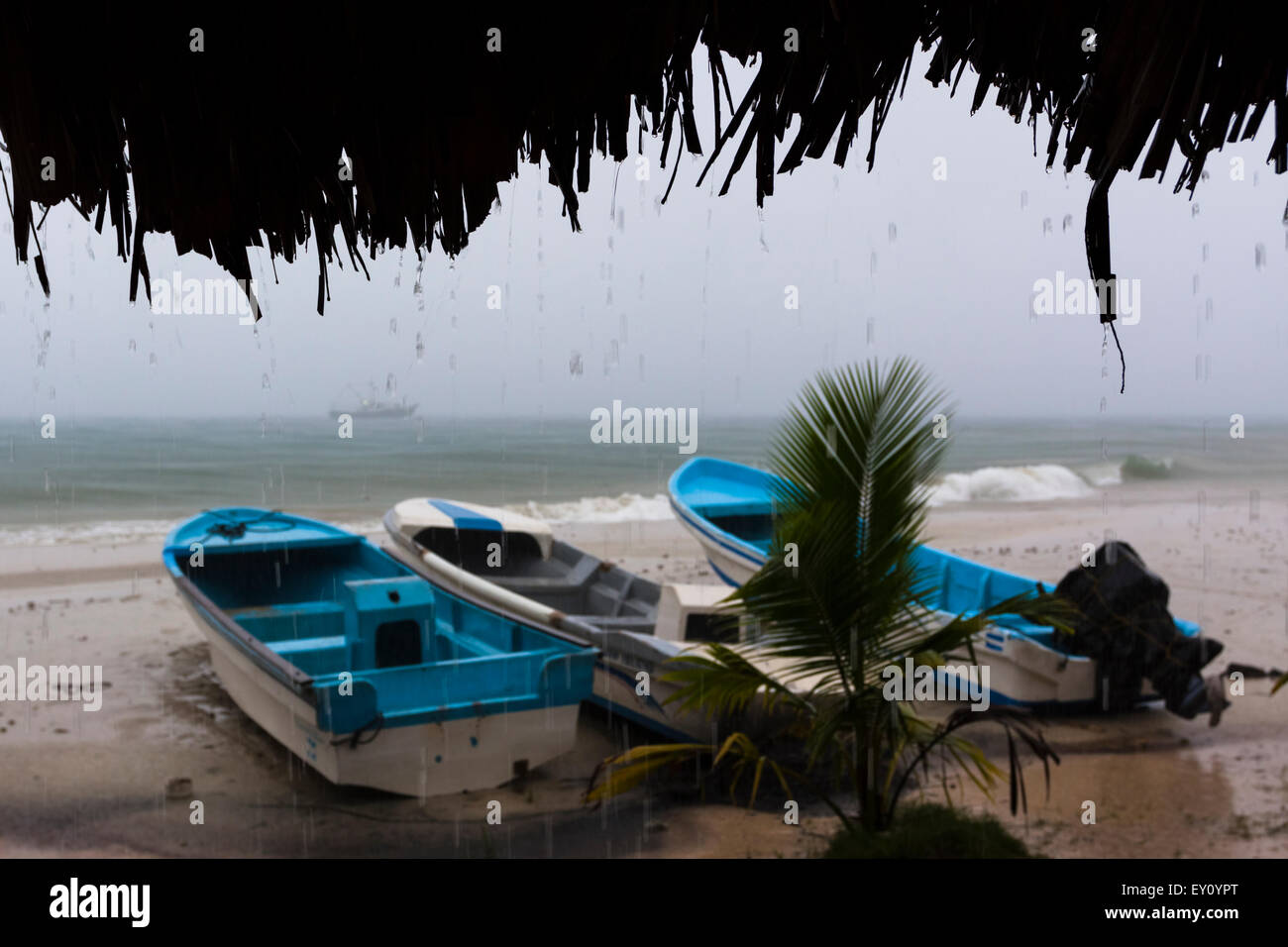 Tropical storm at Big Corn Island, Nicaragua Stock Photo Alamy