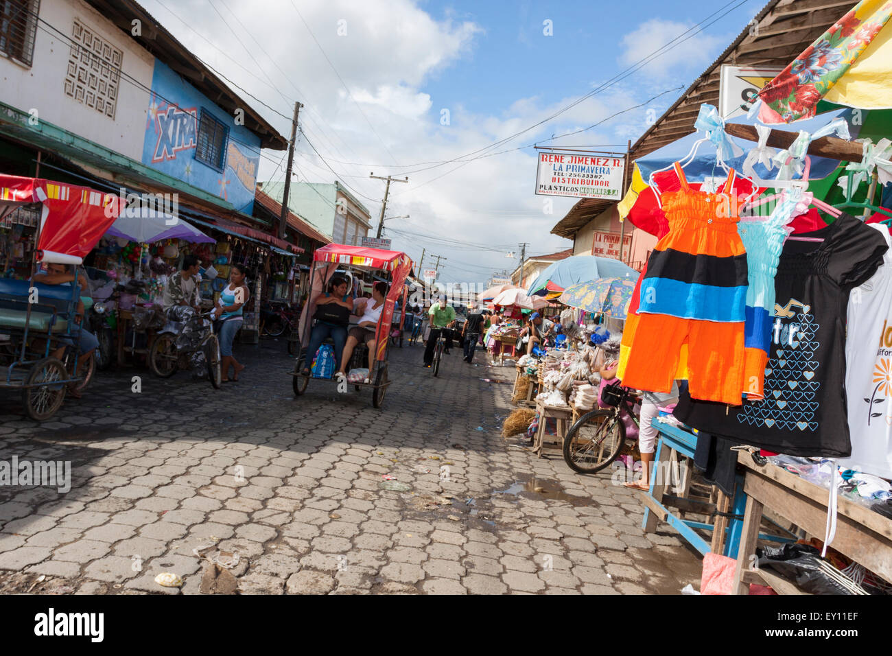 Street market of Rivas, Nicaragua Stock Photo