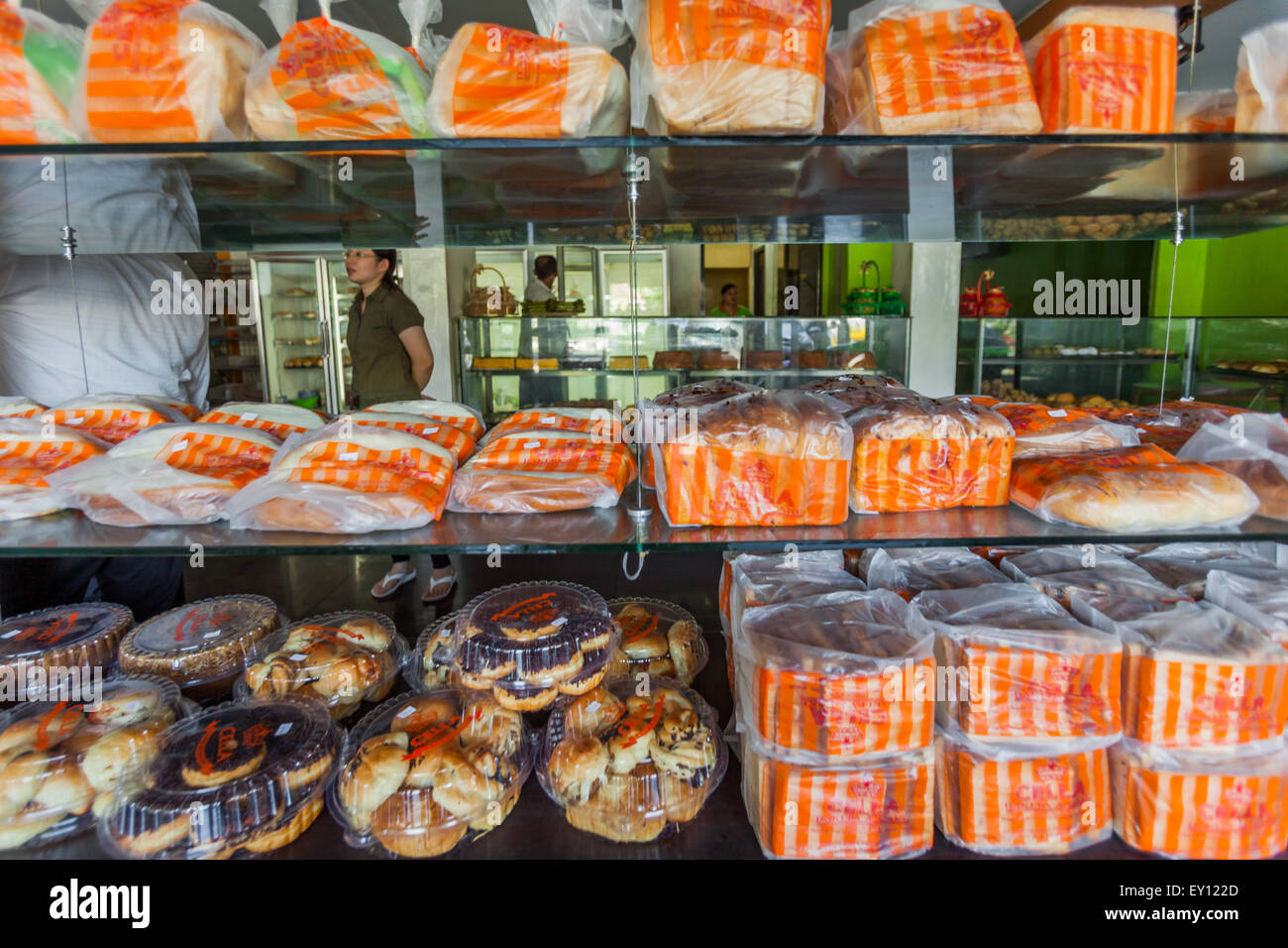 Cella Cake & Bakery, a well-known shop located on Tikala Ares Street, Manado, North Sulawesi, Indonesia. Stock Photo