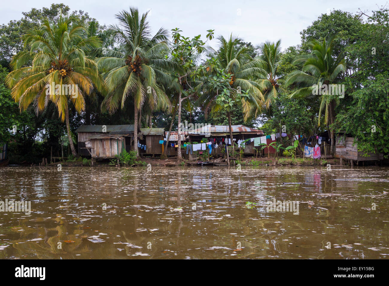 Shack by San Juan River, Nicaragua Stock Photo - Alamy