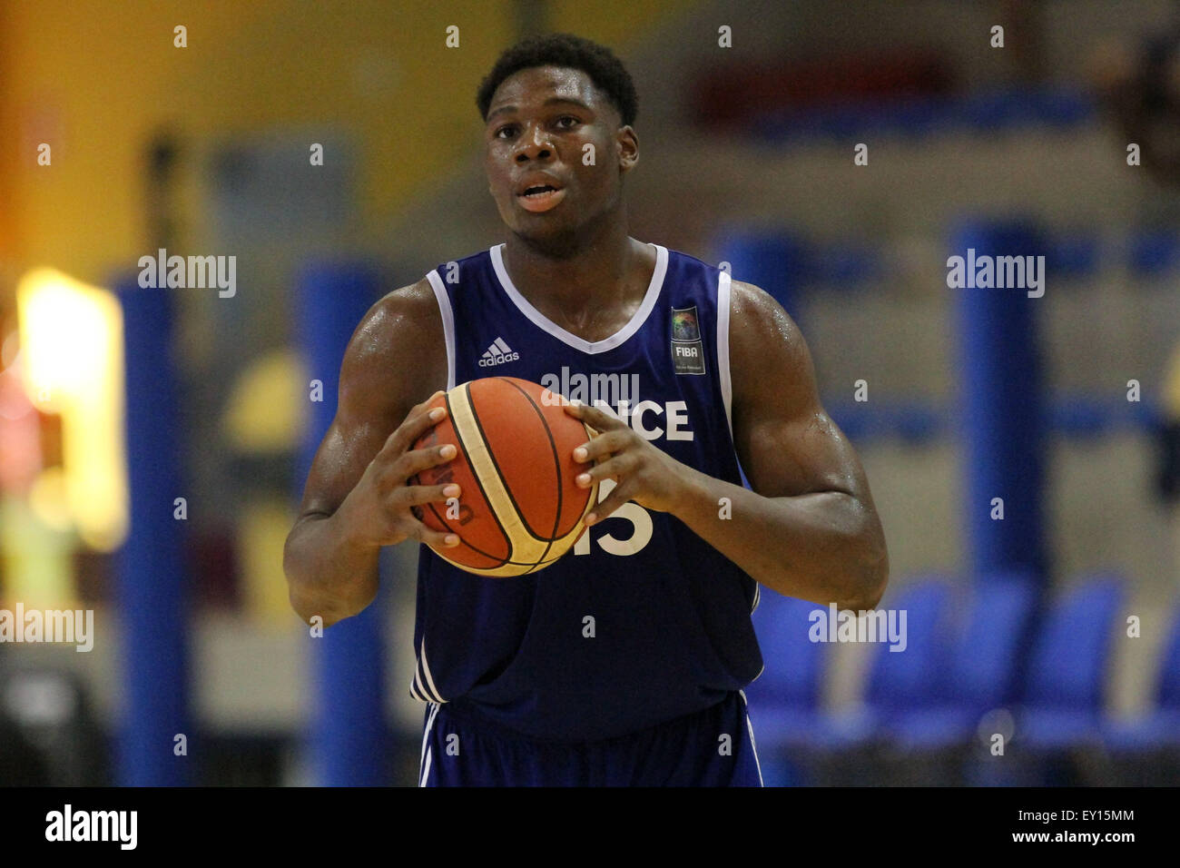 Lignano, Italy. 19th July, 2015. France's Guerschon Yabusele during the