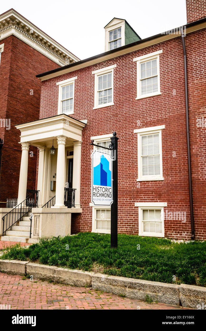 Historic Richmond Foundation offices, Allen Double House, 4 East Main