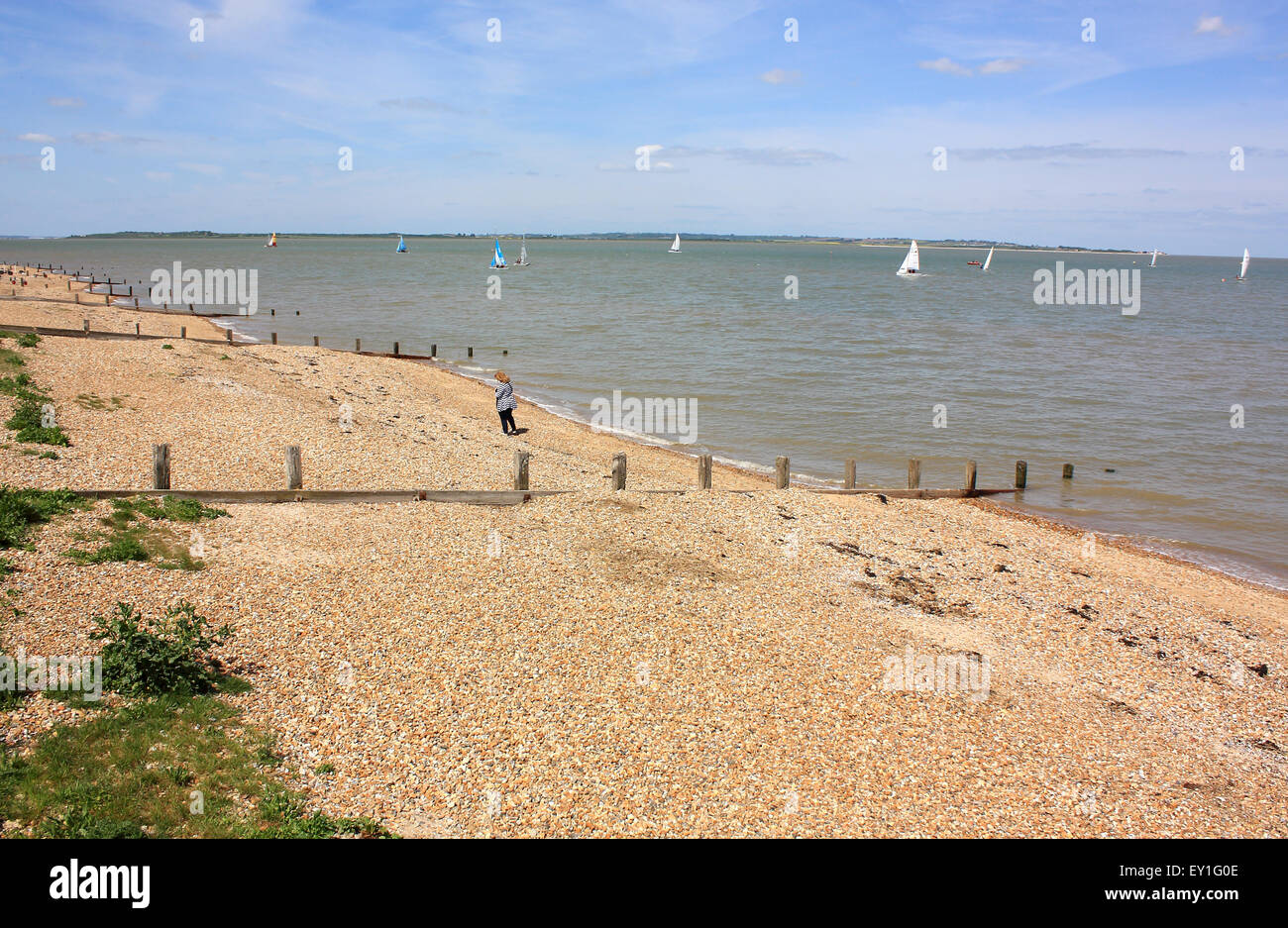 Sunny day on beach seasalter hi-res stock photography and images - Alamy