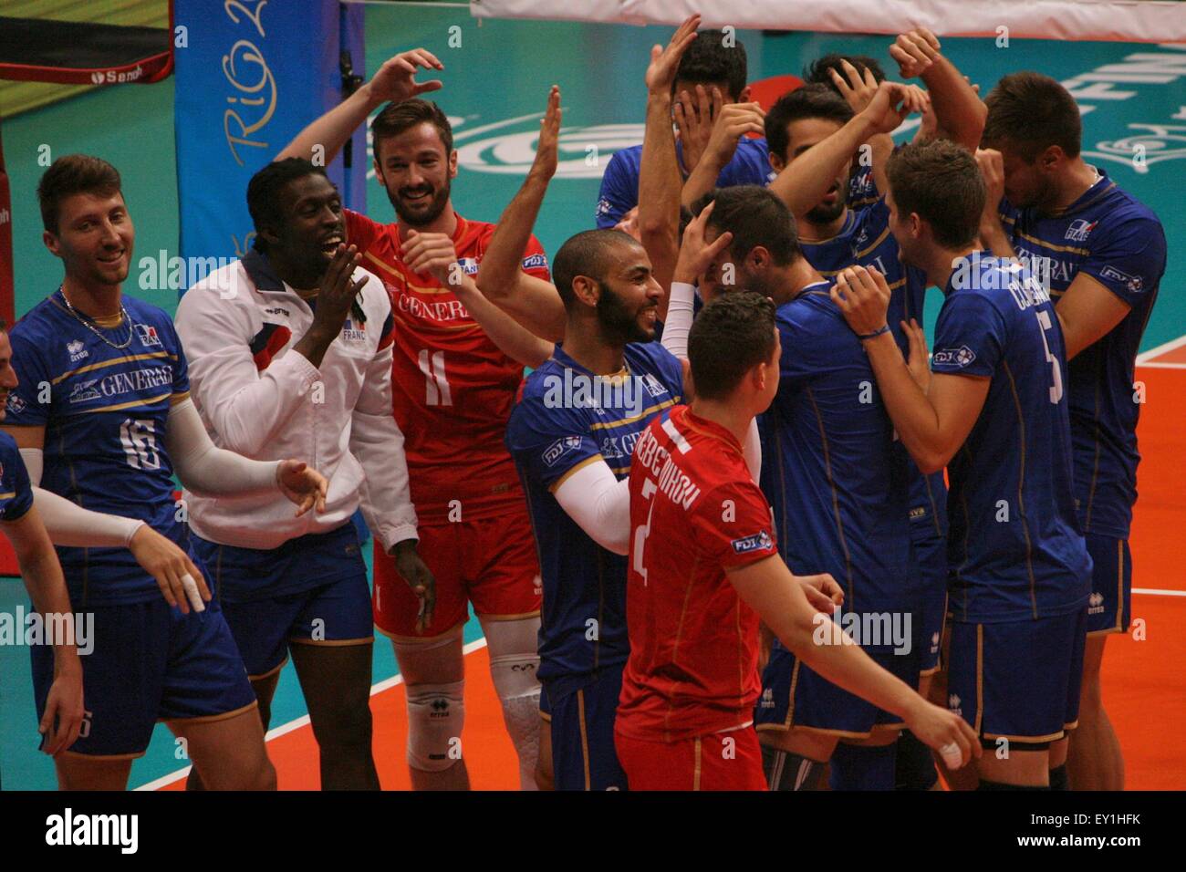 Rio de Janeiro, Brazil, 19th July 2015. The French team celebrates its ...