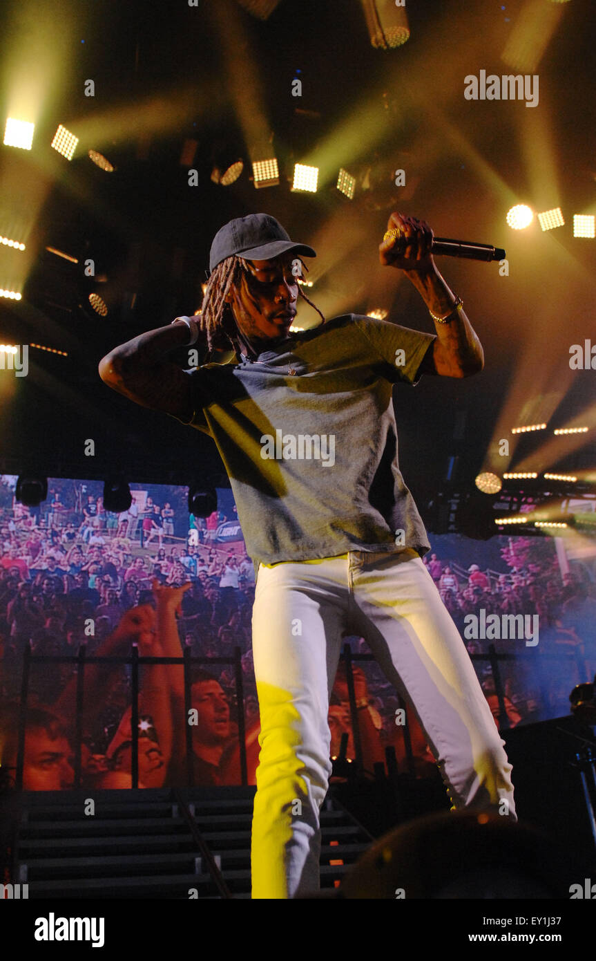 Raleigh, North Carolina, USA. 18th July, 2015. Rapper WIZ KHALIFA ...