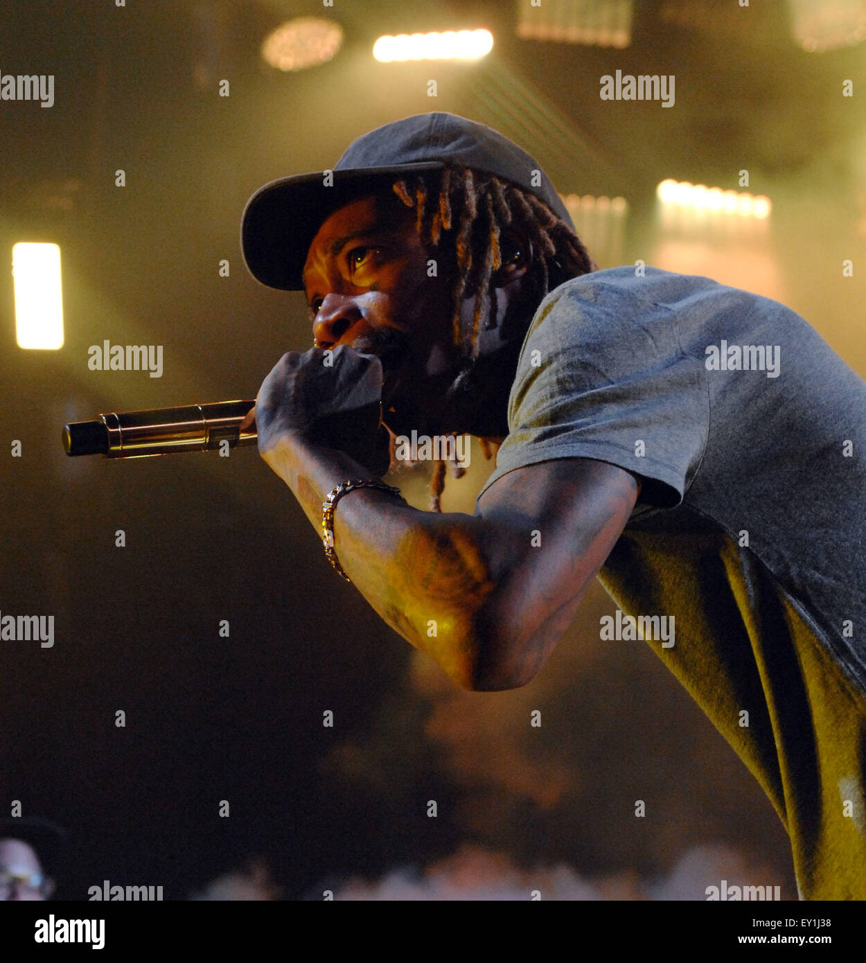 Raleigh, North Carolina, USA. 18th July, 2015. Rapper WIZ KHALIFA ...