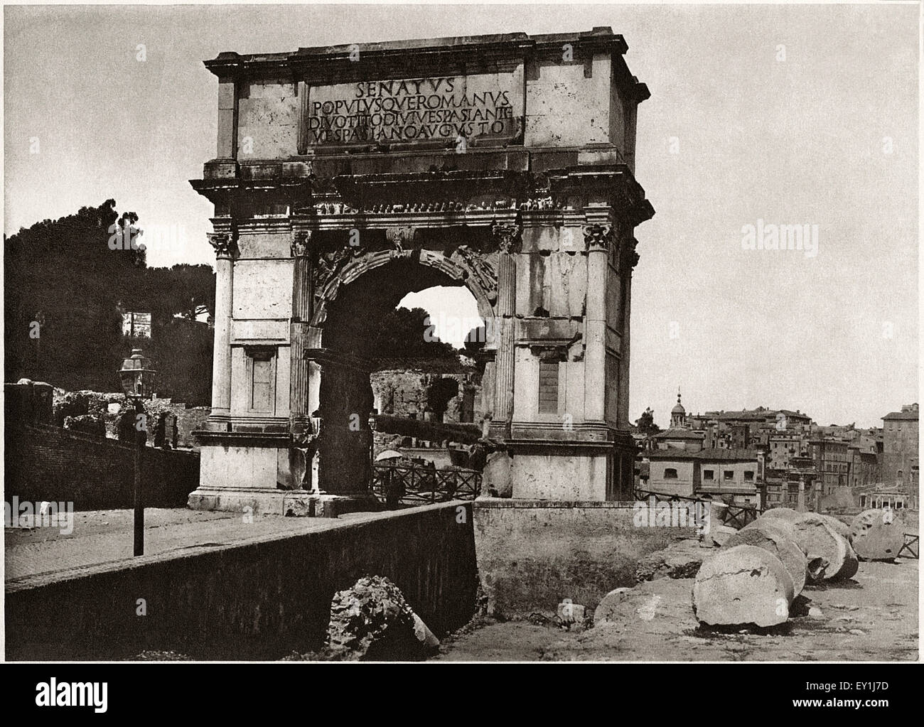 Arch of Titus, Rome, Italy, circa 1910 Stock Photo - Alamy