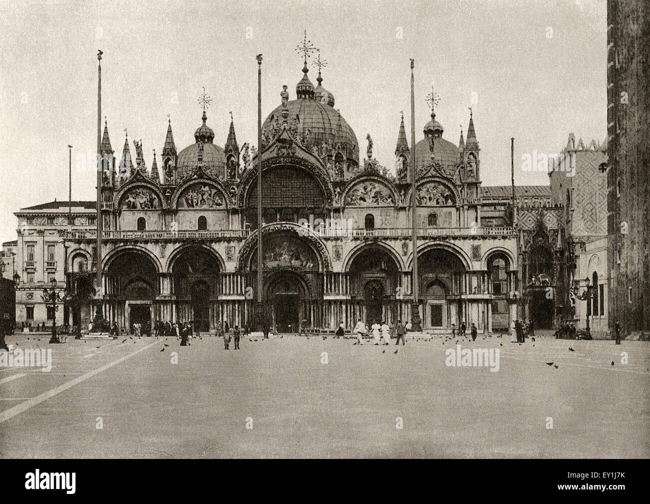 St. Mark’s Catherdral, Venice, Italy, circa 1910 Stock Photo