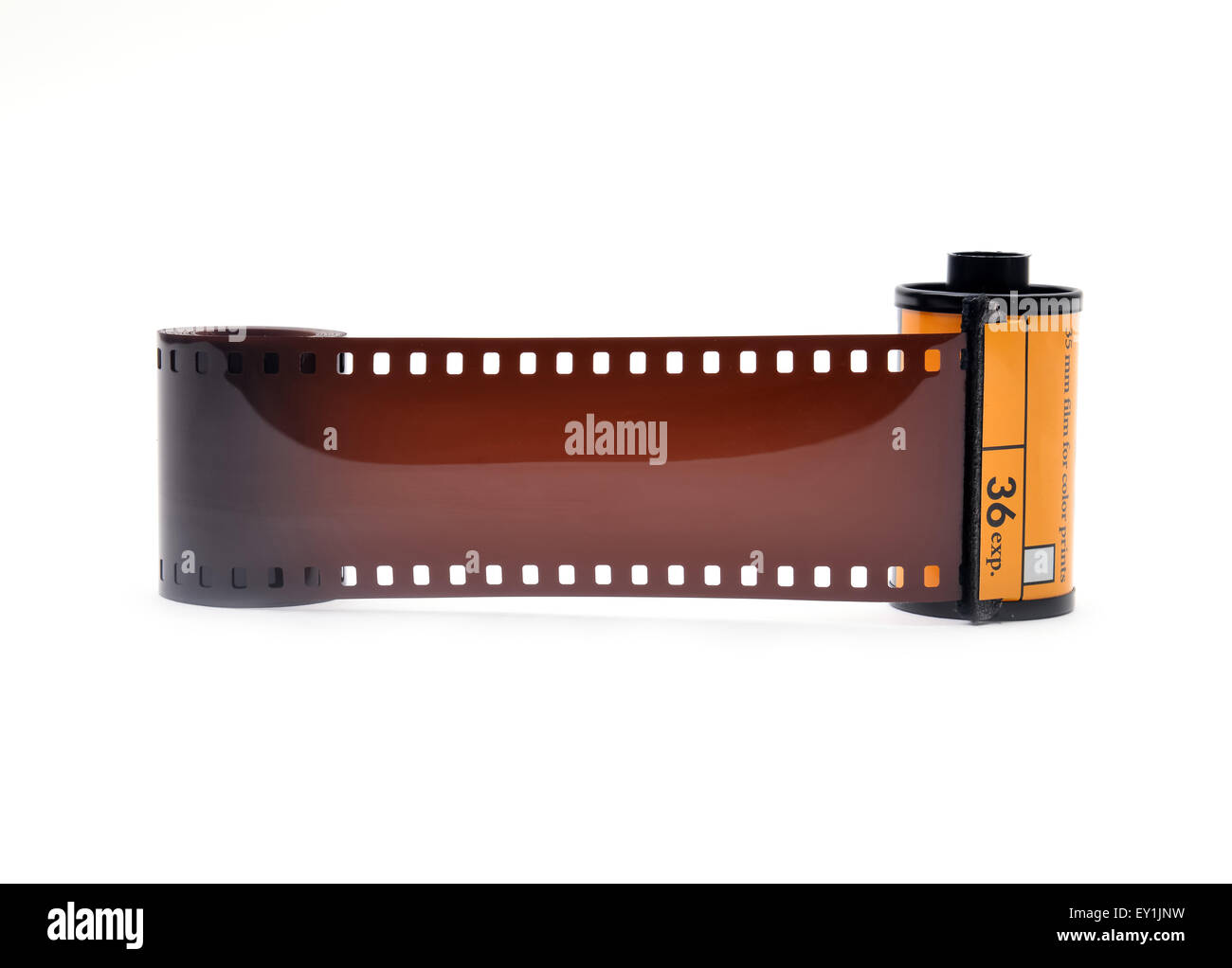 35 mm film cartridge on white background Stock Photo - Alamy