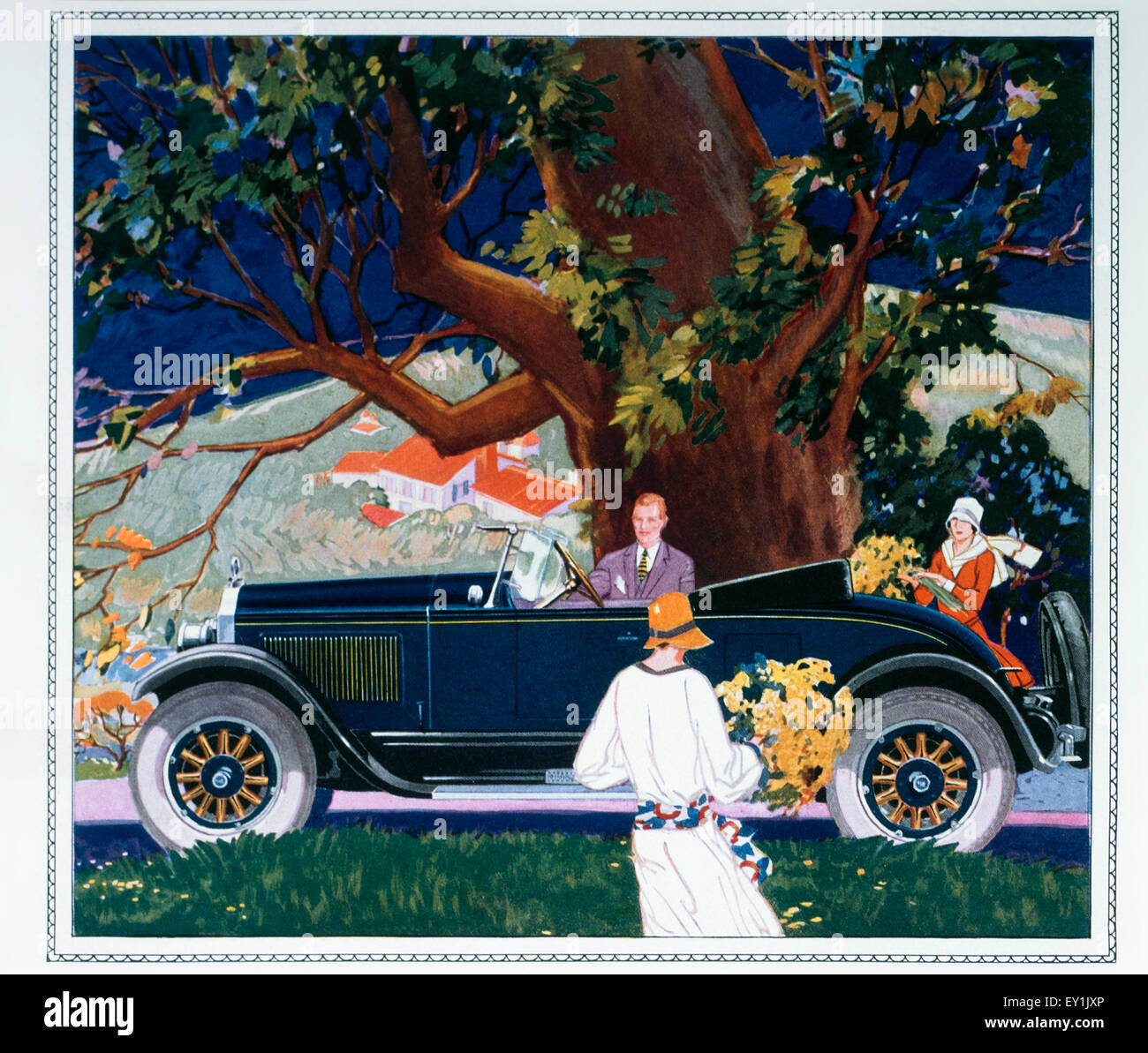 Buick Motor Car Advertisement, House Beautiful Magazine, April 1926 Stock Photo