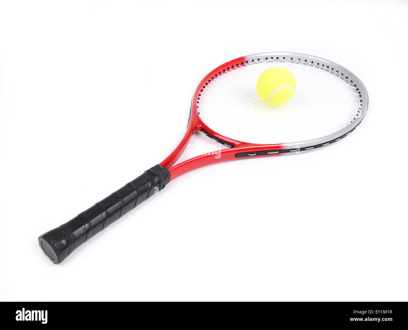 tennis racket isolated on  white background Stock Photo
