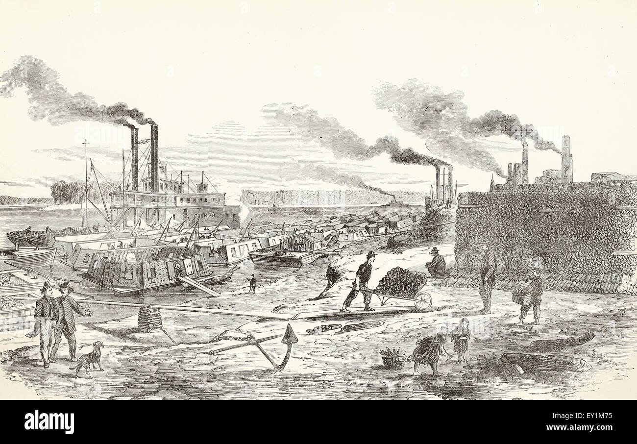 Construction of Floating Mortar Batteries, Etc., Upper Ferry, St. Louis