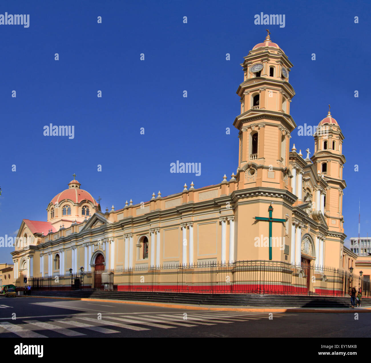 Main Cathedral in the city of Piura, in Peru, South America Stock Photo