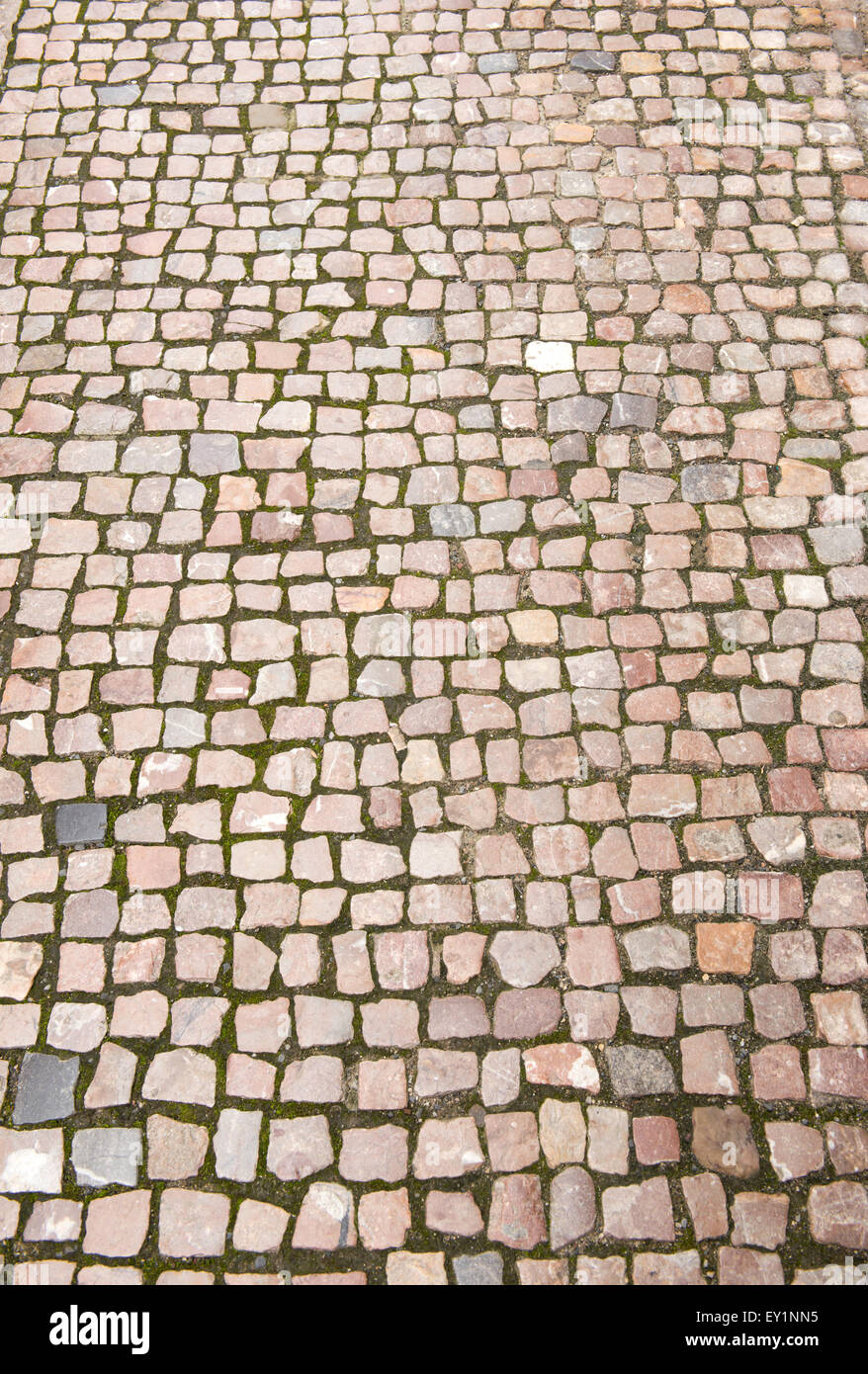 The road was paved with stone Stock Photo