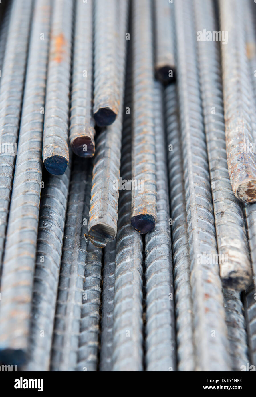 Steel rods used to reinforce concrete Stock Photo Alamy