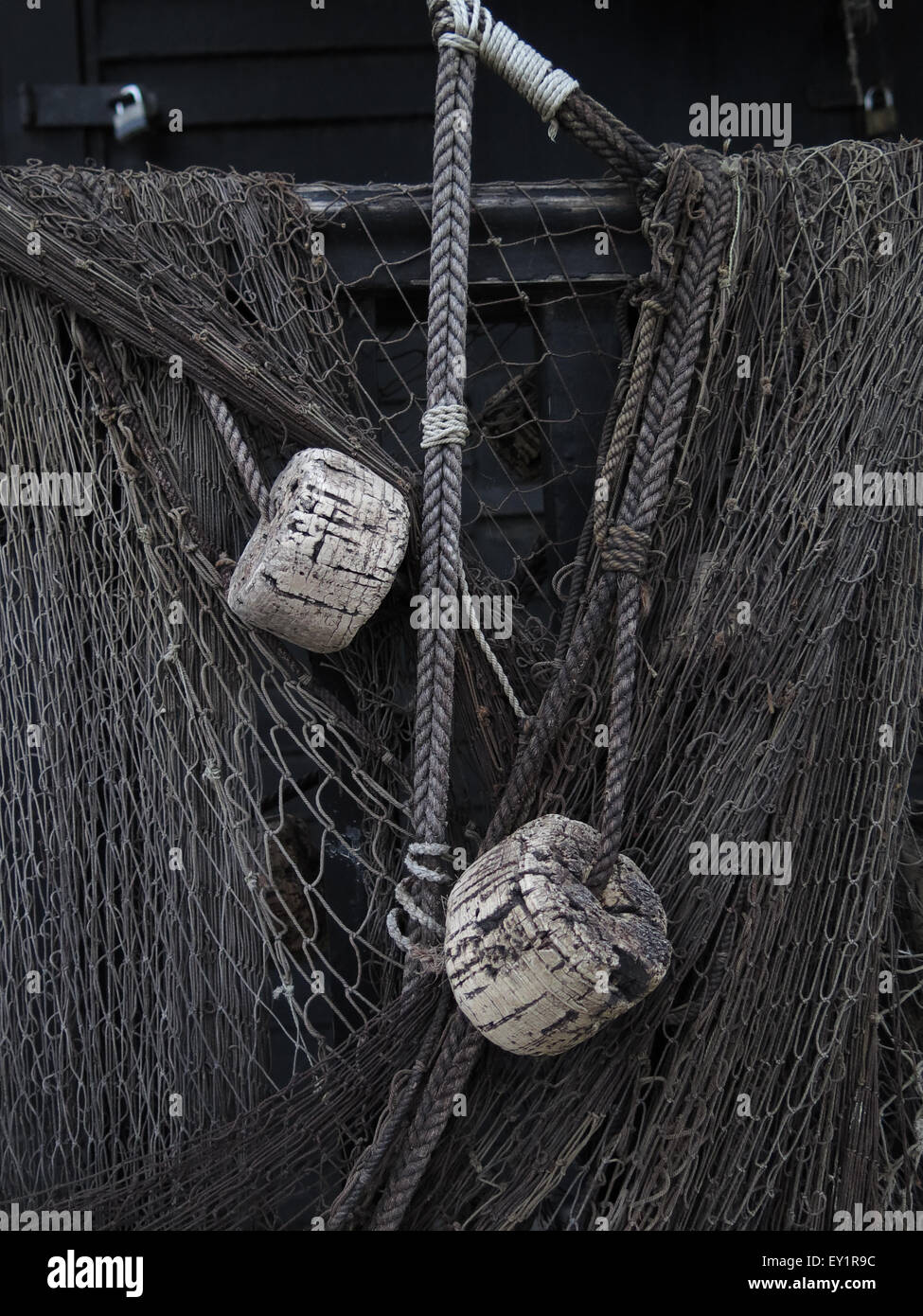 Fishing nets rope Black and White Stock Photos & Images - Alamy