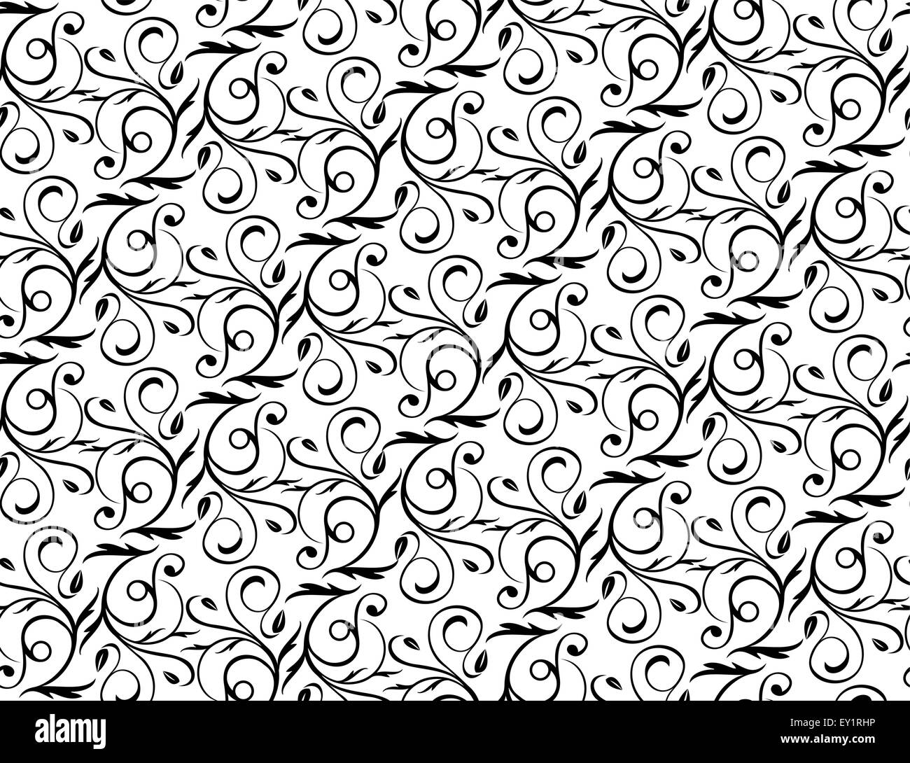 seamless floral background (repeating top to down and left to right Stock  Vector Image & Art - Alamy