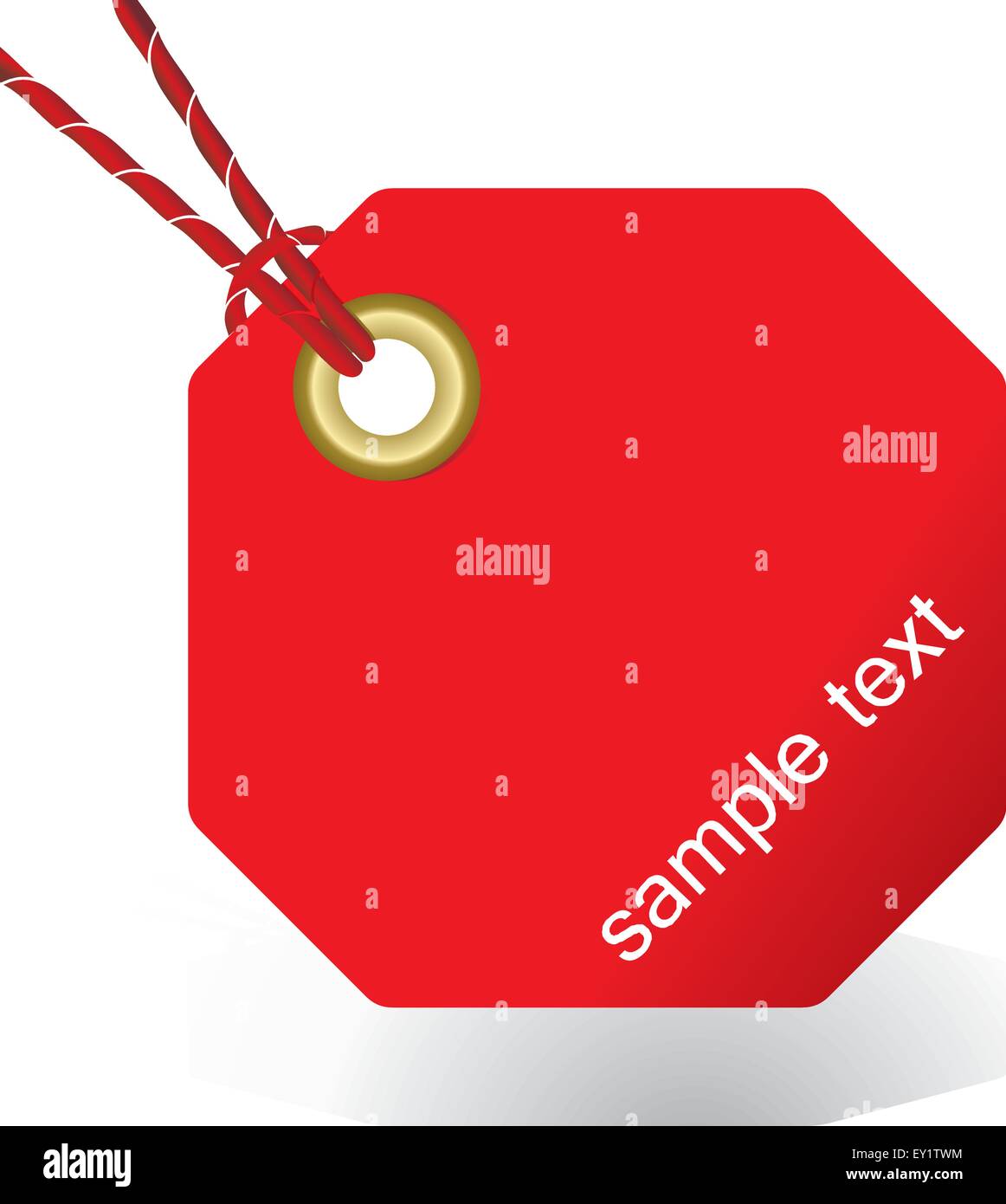 vector tied red tag or sticker Stock Vector Image & Art Alamy