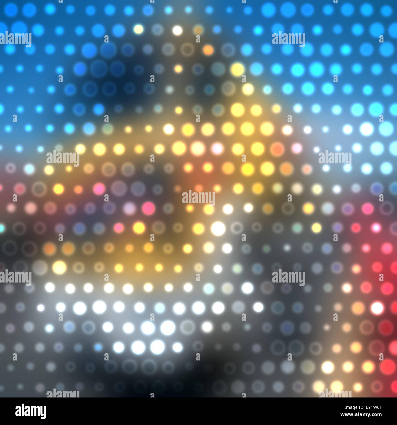 Abstract dotted pattern background in red and blue colors Stock Photo