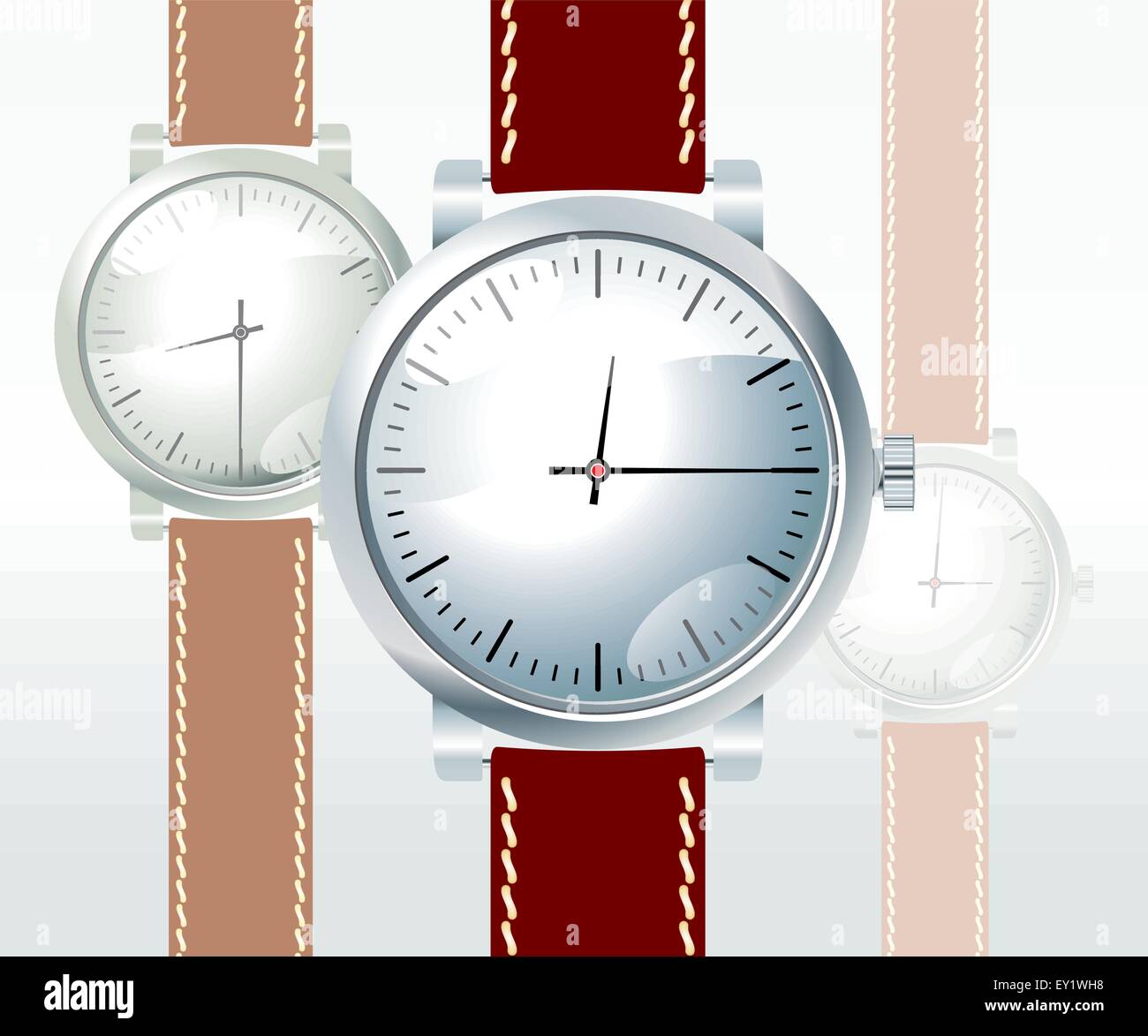 vector wristwatch on white background Stock Vector Image & Art - Alamy