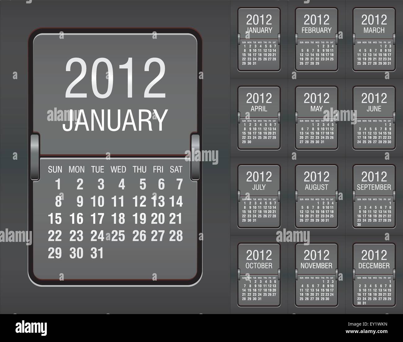 Calendar 2012 Stock Vector Images - Page 3 - Alamy