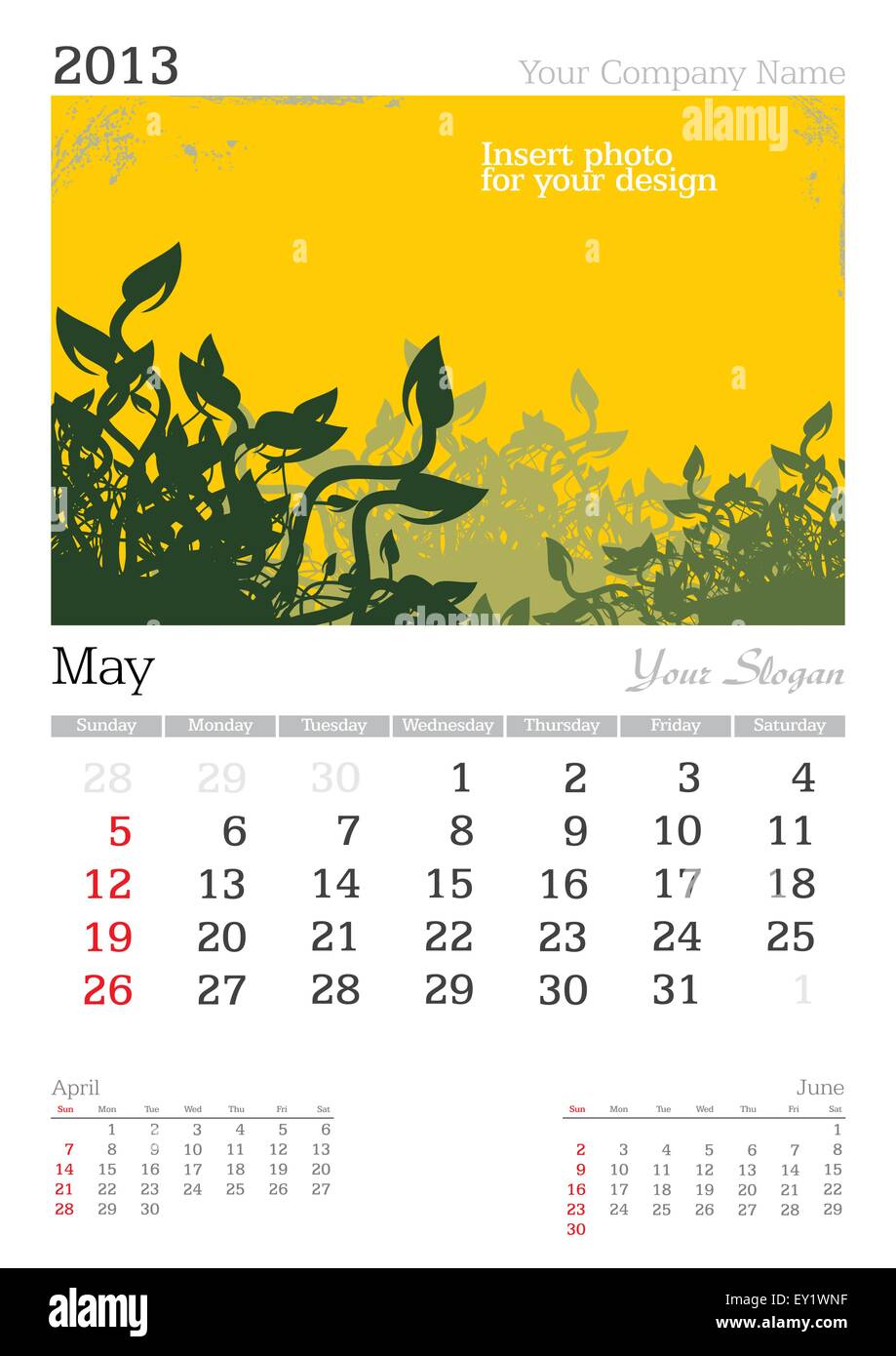 May Calendar A3 Printable