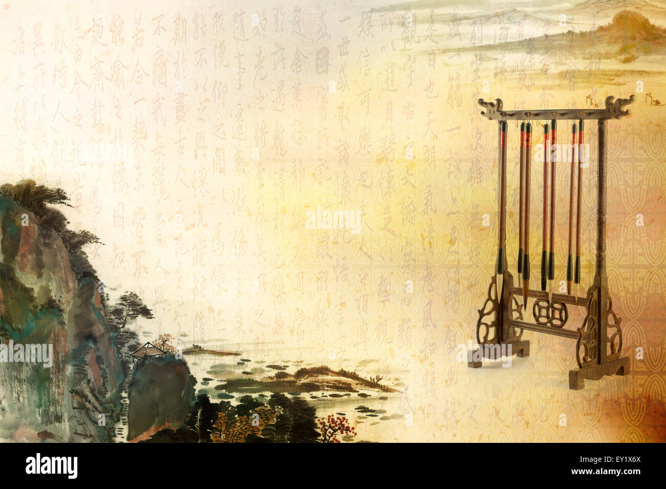 Ink Brush, Calligraphy Stock Photo Alamy