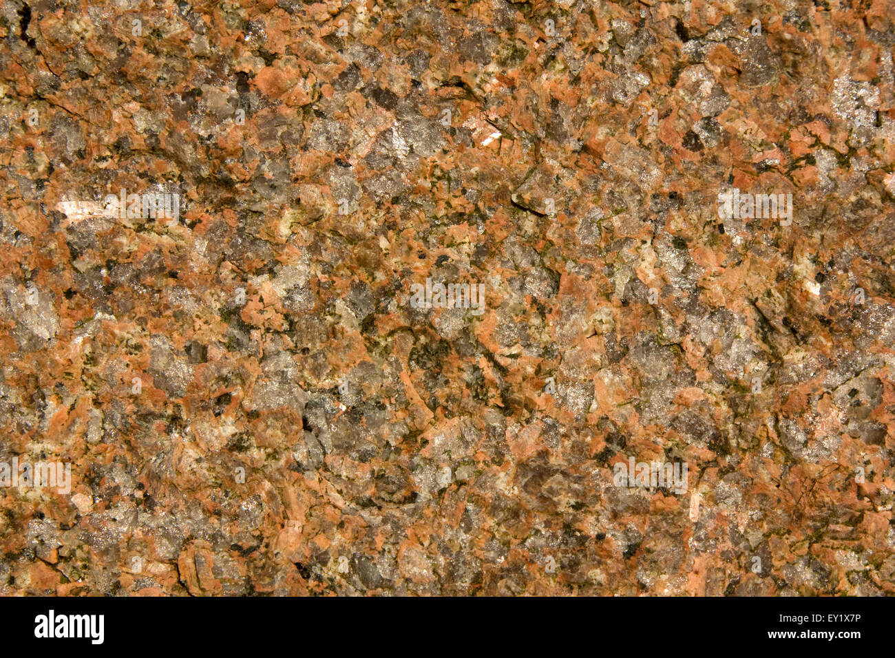 Granite (true geological granite with quartz and alkali feldspar) Stock Photo