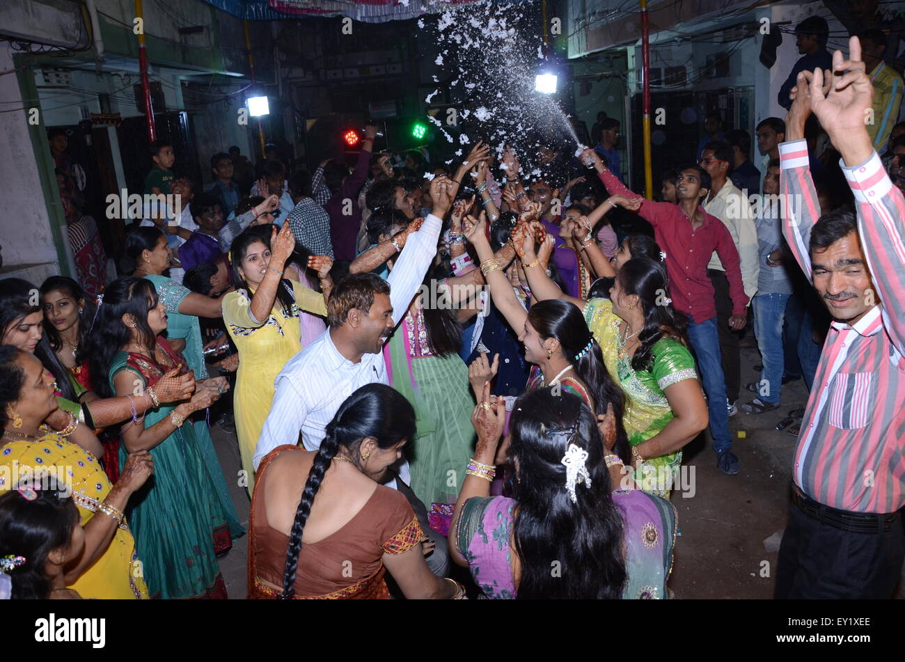 marriage dance in india Stock Photo