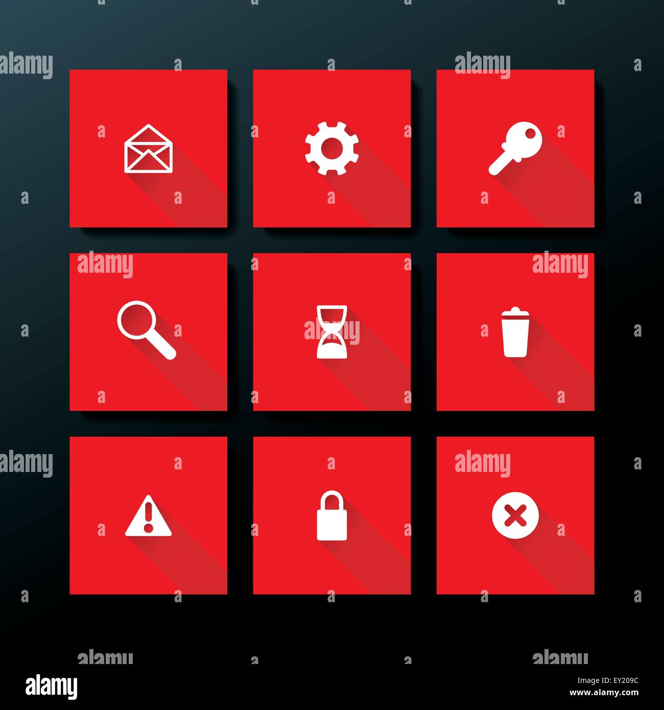 Flat web icon set - vector illustration Stock Vector Image & Art - Alamy
