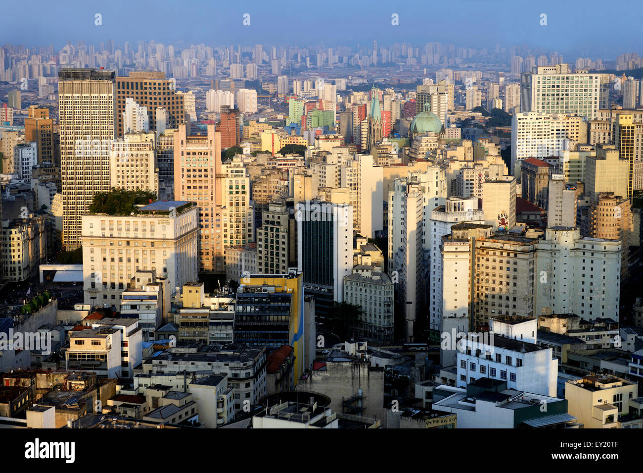 Cityscape with skyscrapers, São Paulo, Brazil Stock Photo