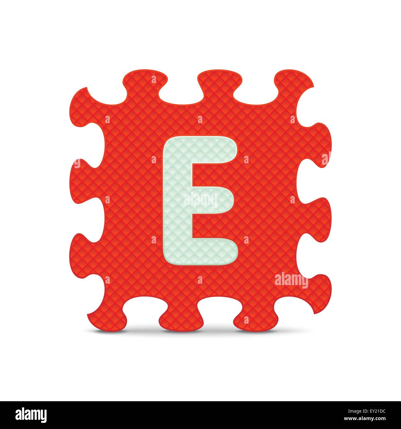 Letter "E" written with alphabet puzzle - vector illustration Stock ...