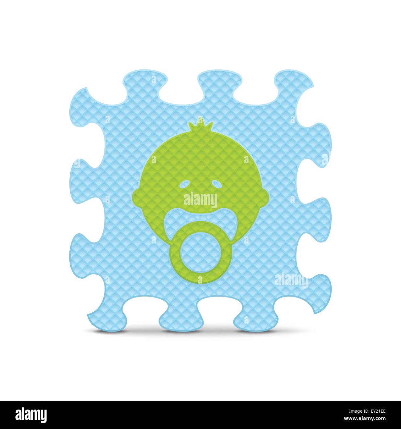 Baby sign made with alphabet puzzle - vector illustration Stock Vector