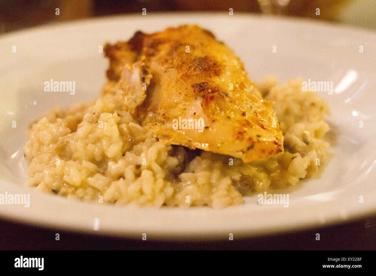 Chicken with rice Stock Photo