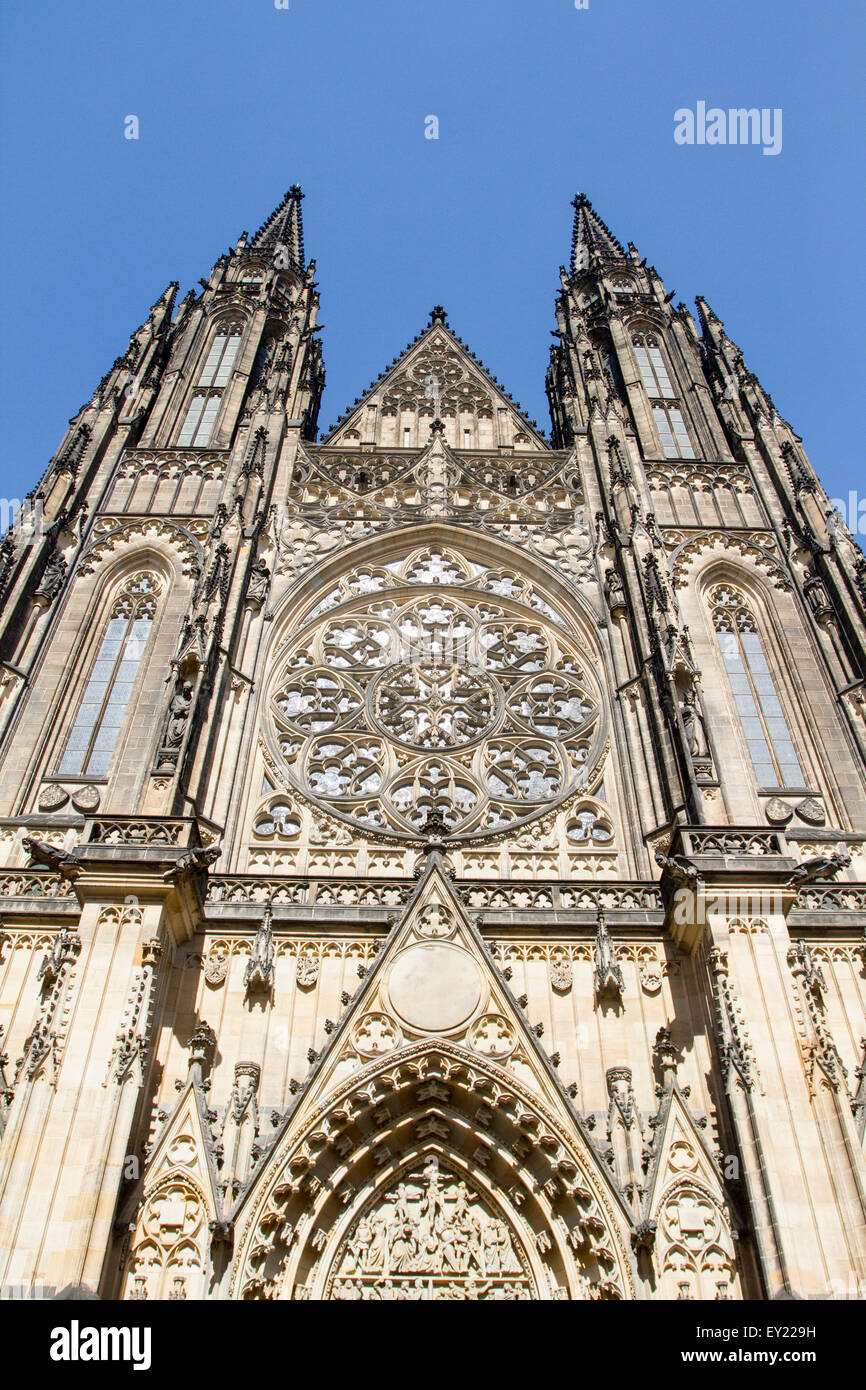 St Vitus cathedral, Prague Castle, Czech Republic Stock Photo