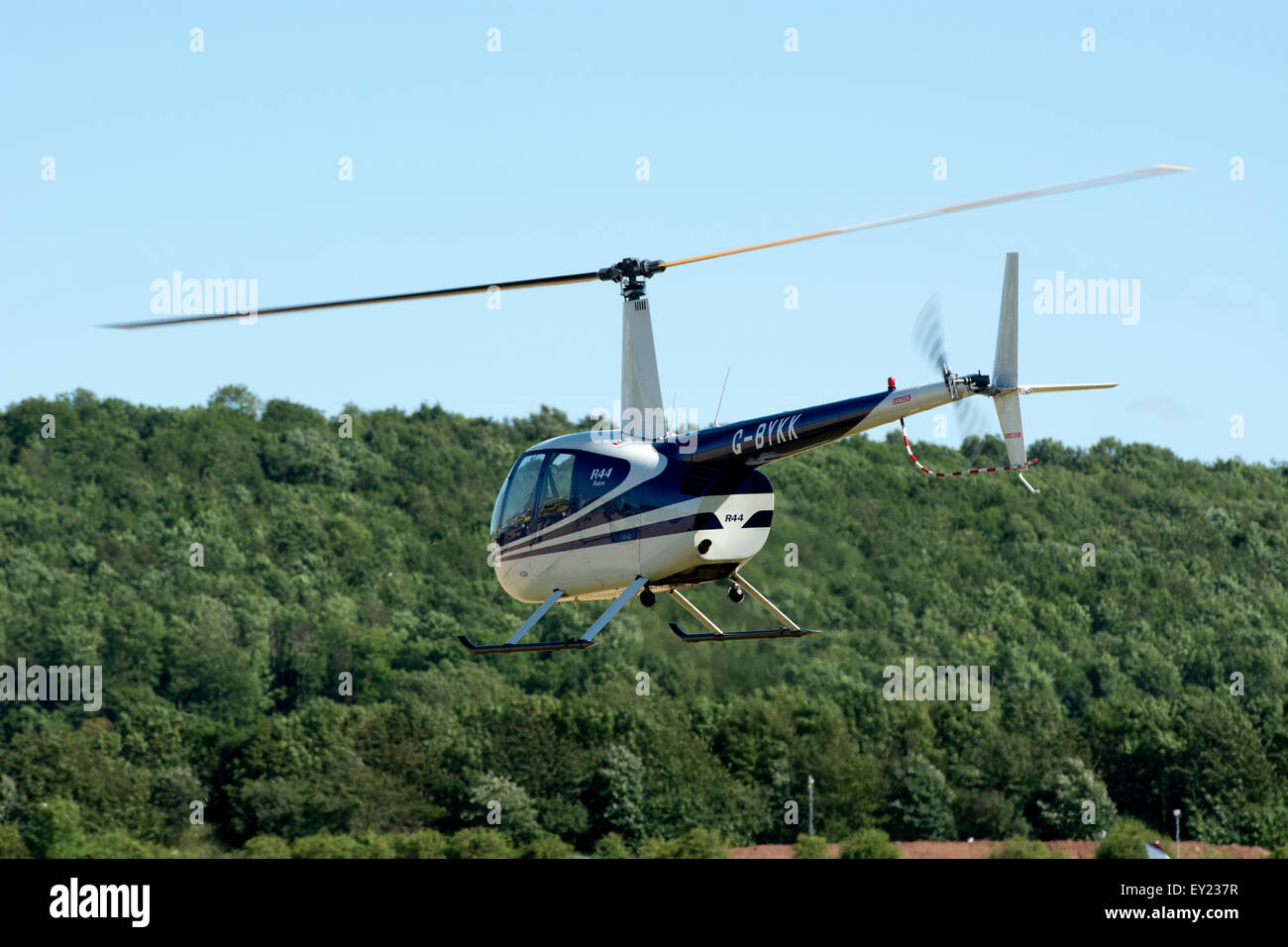 Robinson R44 Astro helicopter (G-BYKK) Stock Photo