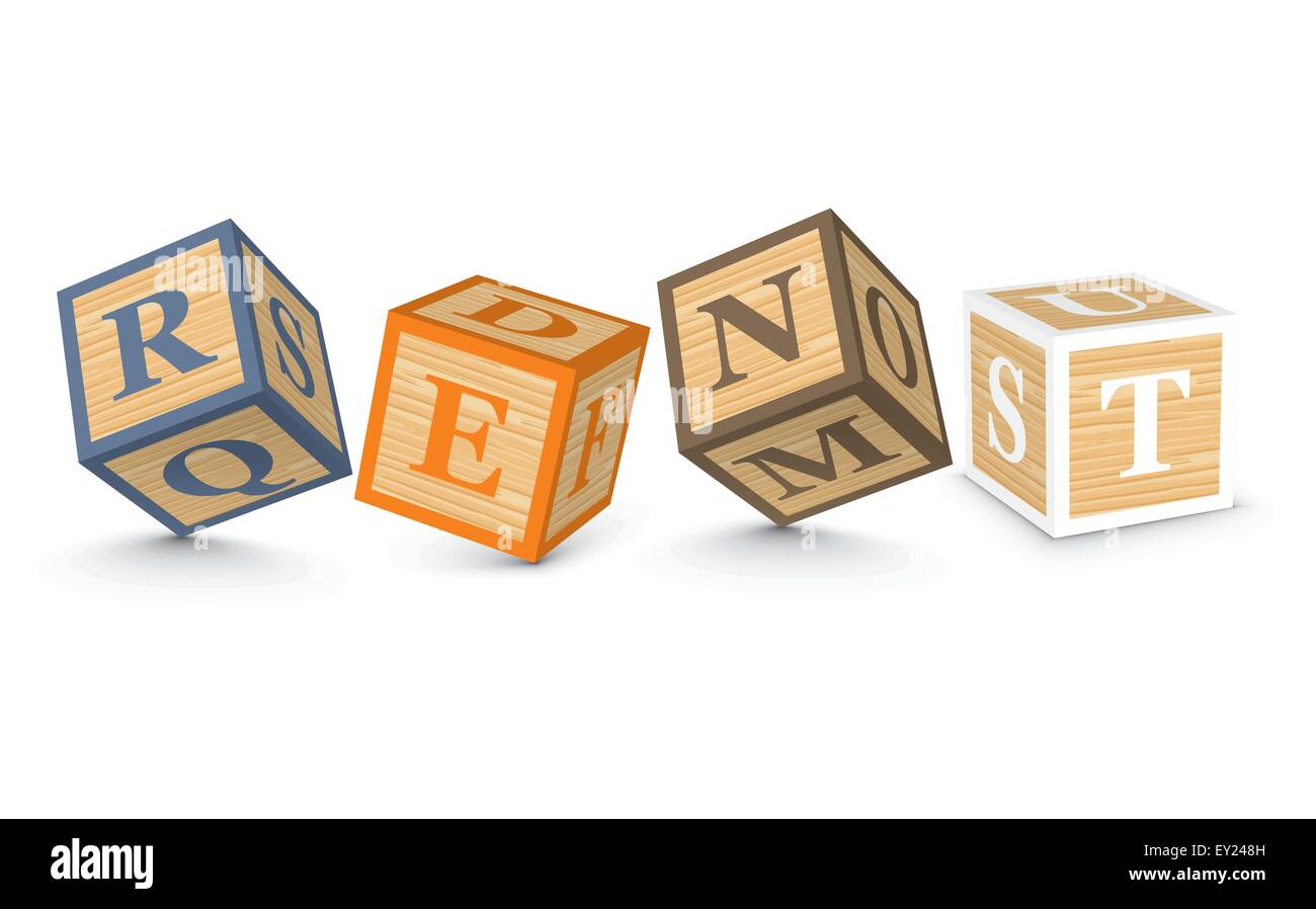 RENT written with alphabet blocks - vector illustration Stock Vector ...