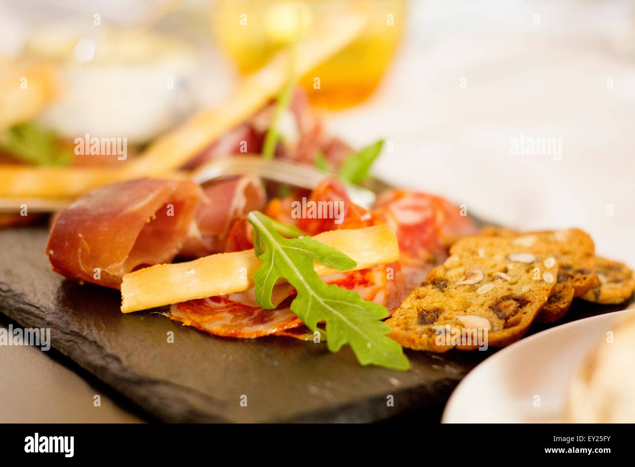 Cold meat plate Stock Photo