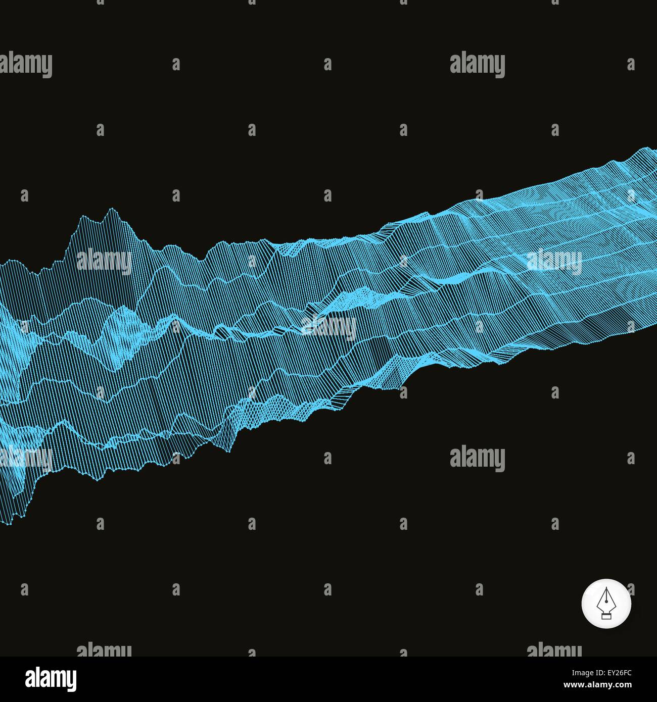 Network abstract background. 3d technology vector illustration Stock ...