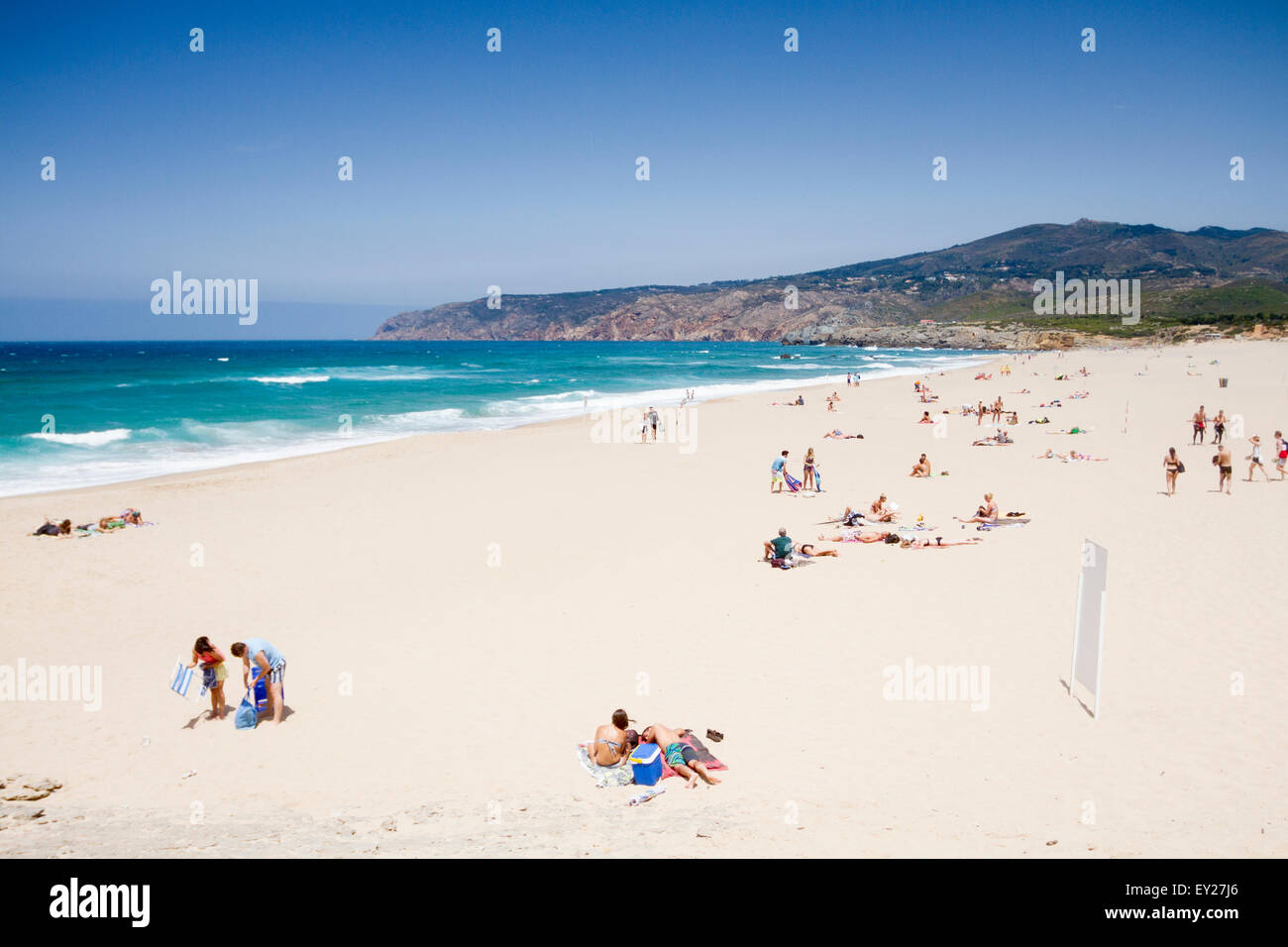 Guincho beach in Cascais, Lisbon, Portugal Stock Photo