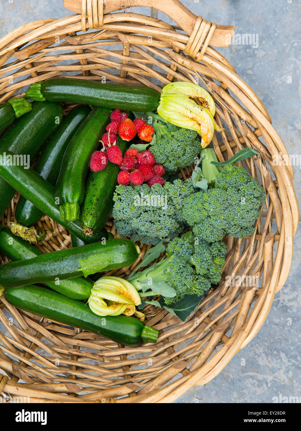 Home produce from garden Stock Photo Alamy