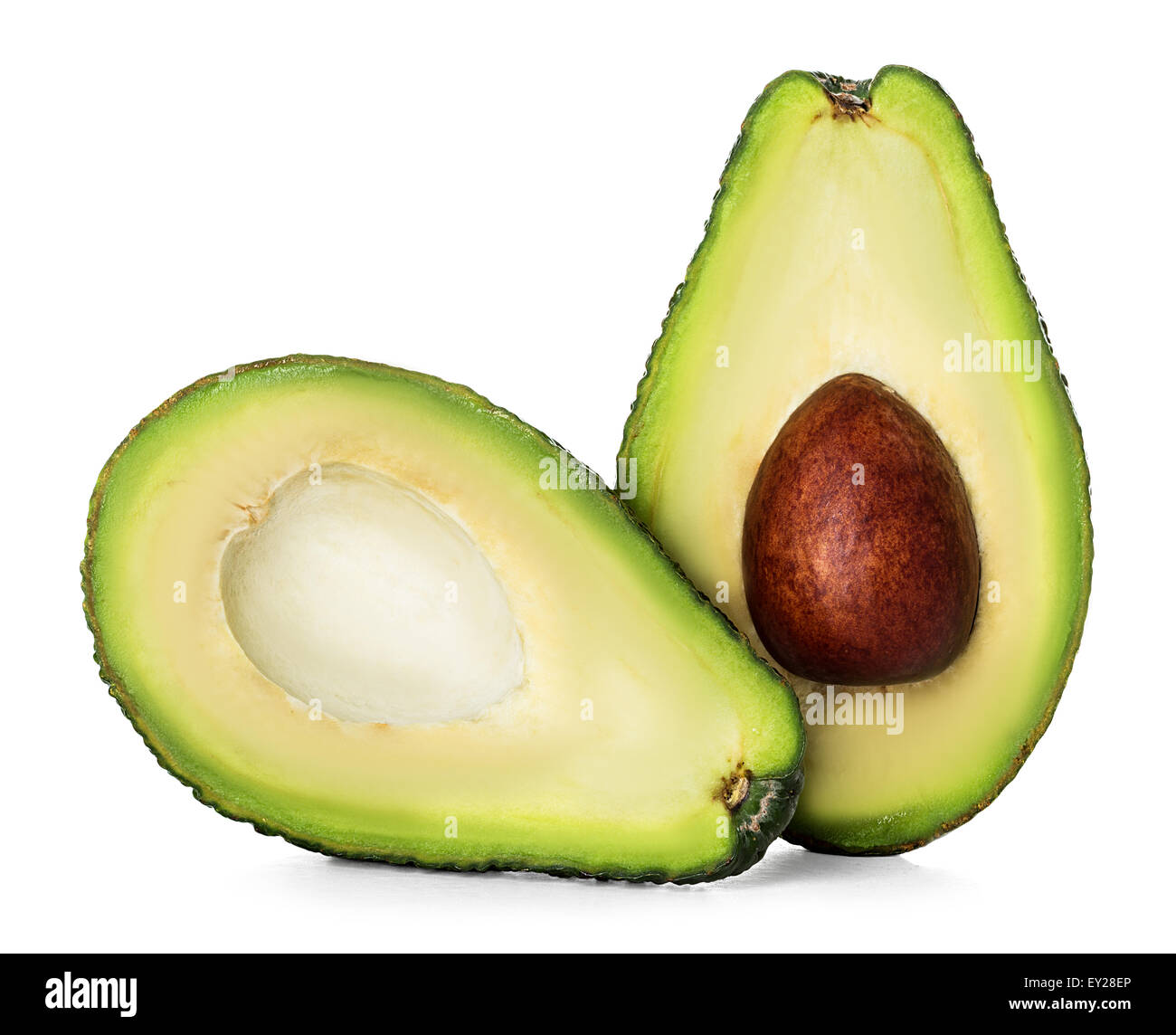Avocado isolated on a white background. Stock Photo
